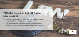 TNDALU Admission Cut-Offs 2024 Out for LLB & Integrated LLB Courses, Document Verification to Start From June 8